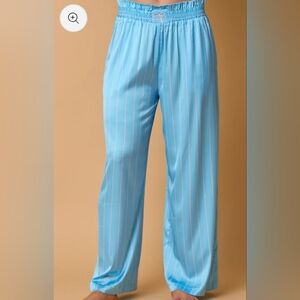 Fantastic Fawn New In Poly Bag Pink Blue Striped Pants Size M Waist 18 Waist